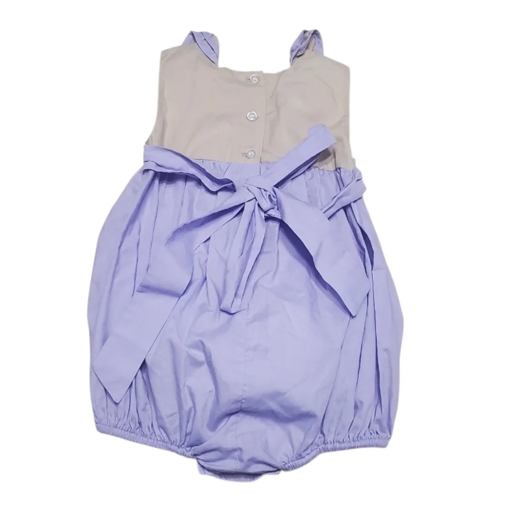 Firefly Lane Baby Girl Easter Bunny Rabbit Bubble Romper 18M